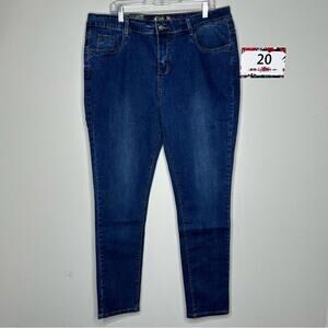 L&B size 20 Boyfriend Skinny Jeans - dark wash denim